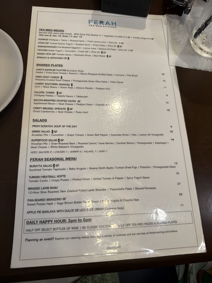 Ferah Tex-Med Kitchen Menu - Image 3